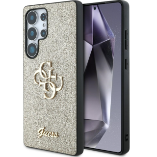Guess Fixed Glitter Big 4G Metal Logo Case for Samsung Galaxy S25 Ultra (GUHCS25LHG4SGD)