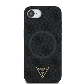 Guess PU 4G Strass Triangle Metal Logo Case for Apple iPhone 16e (GUHMPSE4P4TDPK)