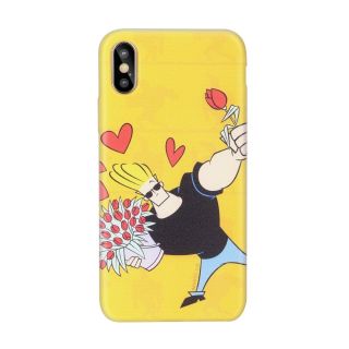 Cartoon Network Johnny Bravo Silicone Case for Apple iPhone X / XS Love (CA-BC-IPH-X/XS-JB2)