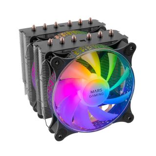 Mars Gaming MCPU-XT CPU Cooler Dual Tower Cooling 300W 2x120mm ARGB (MCPUXT)