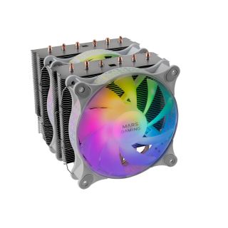 Mars Gaming MCPU-XT CPU Cooler Dual Tower Cooling 300W 2x120mm ARGB (MCPUXTW)