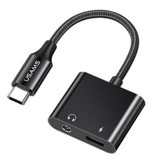 Usams AU15 USB-C - jack 3.5m DAC + USB-C PD Adapter 60W (SJ598YPTC01)