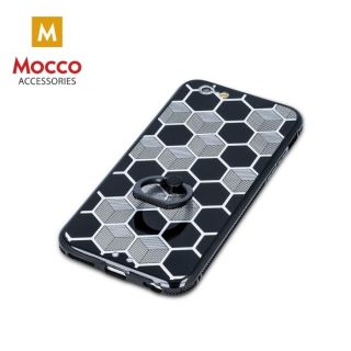 Mocco Ring Silicone Back Case for Samsung G920 Galaxy S6 Black - Silver (MC-RING-G920-BKSI)