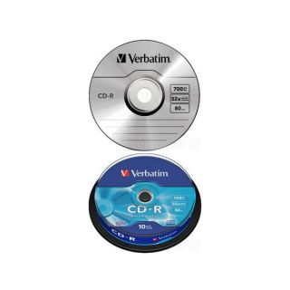 Verbatim Blank CD-R 700MB 1x-52x Extra protection / 10 Pack Spindle (43437V)