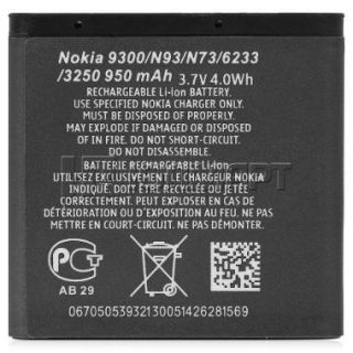 Nokia BP-6M Battery Li-Ion 1100 mAh (OEM) (BP-6M)