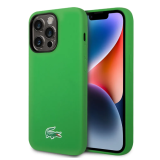Lacoste Liquid Silicone Microfiber Croc Logo MagSafe Case for Apple iPhone 14 (LCHMP14SSLON)