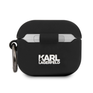 Karl Lagerfeld Rue St Guillaume Silicone Case for Apple AirPods 3 (KLACA3SILRSGBK)