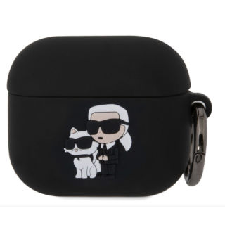 Karl Lagerfeld 3D Logo NFT Karl and Choupette Silicone Case for Apple AirPods 3 (KLA3RUNKC)