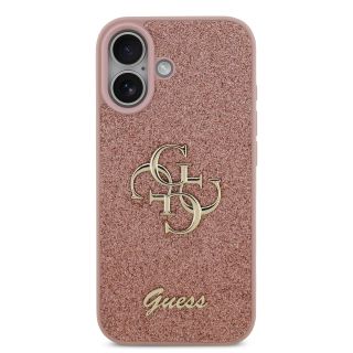 Guess PU Fixed Glitter 4G Metal Logo Case for Apple iPhone 17 (GUHCP17SHG4SGP)