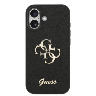 Guess PU Fixed Glitter 4G Metal Logo Case for Apple iPhone 17 (GUHCP17SHG4SGK)