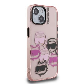 Karl Lagerfeld IML Multi K&CH Heads Case for Apple iPhone 15 (KLHCP15SHMCHKCP)