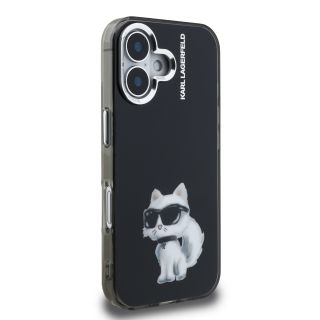 Karl Lagerfeld IML Aquarelle and Choupette Case for Apple iPhone 16 (KLHCP16SHMCHAQK)