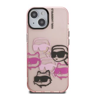 Karl Lagerfeld IML Multi K&CH Heads Case for Apple iPhone 15 (KLHCP15SHMCHKCP)