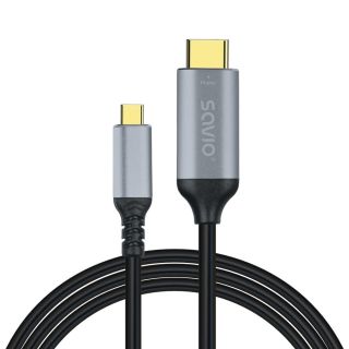 Savio CL-184 USB-C - HDMI Cable 3m (CL-184)