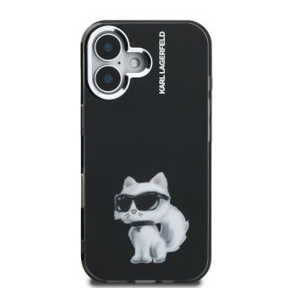 Karl Lagerfeld IML Aquarelle and Choupette Case for Apple iPhone 16 (KLHCP16SHMCHAQK)