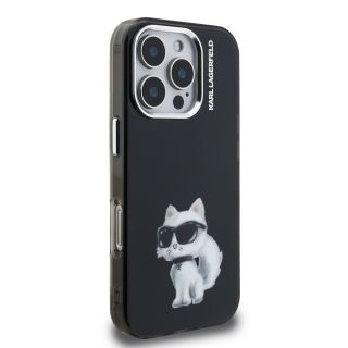 Karl Lagerfeld IML Aquarelle and Choupette Case for Apple iPhone 16 Pro Max (KLHCP16XHMCHAQK)