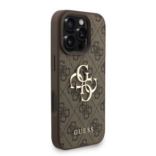 Guess PU 4G Metal Logo Strap Case for Apple iPhone 16 Pro Max (GUHCP16XP4GMGSW)