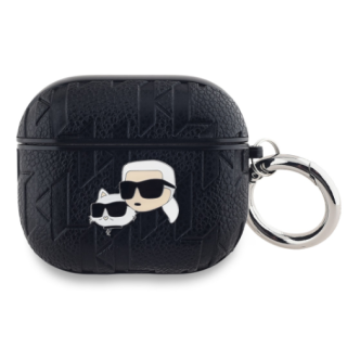 Karl Lagerfeld PU Embossed Karl and Choupette Heads Case for Apple AirPods 3 (KLA3PGKCPK)
