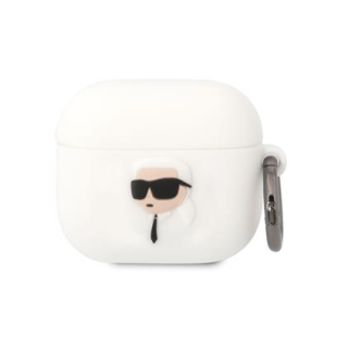 Karl Lagerfeld 3D Logo NFT Karl Head Silicone Case for Apple AirPods 3 (KLA3RUNIKH)