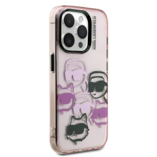 Karl Lagerfeld IML Multi K&CH Heads Case for Apple iPhone 15 Pro Max (KLHCP15XHMCHKCP)