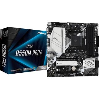 ASRock B550M PRO4 Motherboard (90-MXBDK0-A0UAYZ)