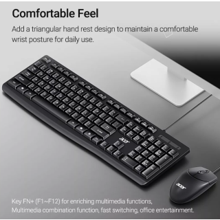 Acer OAK040 Wired Keyboard + Mouse USB / ENG (OAK040)