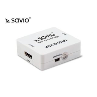 Savio CL-110 VGA2HDMI Adapter for signal converting from VGA to HDMI (CL-110)