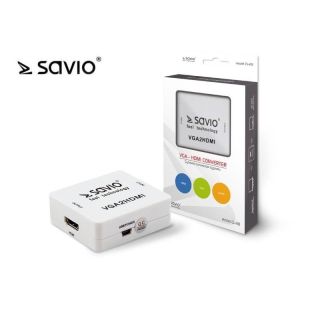 Savio CL-110 VGA2HDMI Adapter for signal converting from VGA to HDMI (CL-110)
