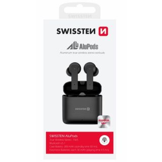Swissten TWS ALUPODS Bluetooth Stereo Earbuds with Microphone (54300100)