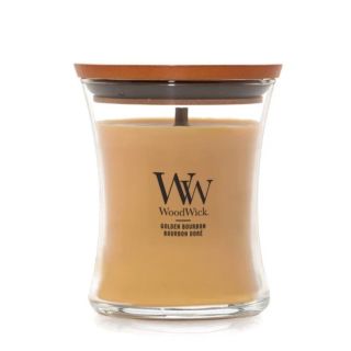 Woodwick Golden Bourbon Scented Candle 275g (5038581167862)