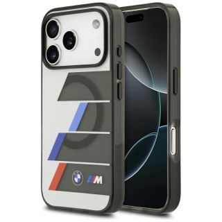 BMW M IML Metal Buttons Tricolor Lines MagSafe Case for Apple iPhone 17 Pro (BMHMP17L25HTTRIA)