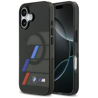 BMW M IML Metal Buttons Tricolor Lines MagSafe Case for Apple iPhone 17 (BMHMP17S25HTTRIK)