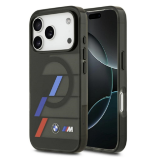 BMW M IML Metal Buttons Tricolor Lines MagSafe Case for Apple iPhone 17 Pro Max (BMHMP17X25HTTRIK)