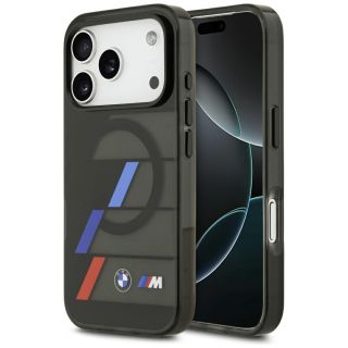 BMW M IML Metal Buttons Tricolor Lines MagSafe Case for Apple iPhone 17 Pro (BMHMP17L25HTTRIK)