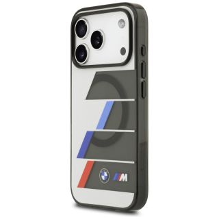 BMW M IML Metal Buttons Tricolor Lines MagSafe Case for Apple iPhone 17 Pro Max (BMHMP17X25HTTRIA)