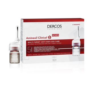 Vichy Dercos Aminexil Clinical 5 Anti-Hair Loss Ampoules 21×6 ml (3337875522786)