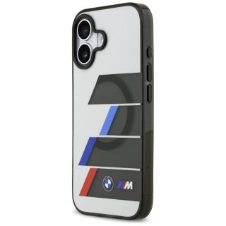 BMW M IML Metal Buttons Tricolor Lines MagSafe Case for Apple iPhone 17 (BMHMP17S25HTTRIA)