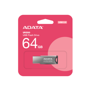 ADATA UV250 64GB USB 2.0 Flash Drive (AUV250-64G-RBK)