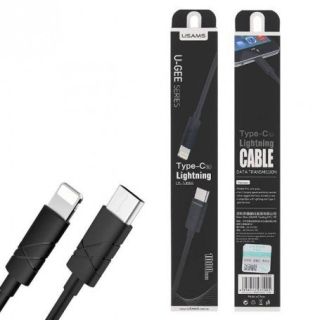 Usams U-GEE Universal Silicone Type-C to Lightning Data & Charger Cable 1m (US-SJ066)