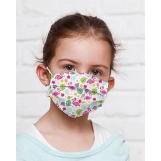 Mocco Flamingo Child Cotton Face Mask Multiple Use 15x25 cm (MO-MAS-CH-FL)