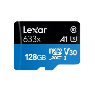 Lexar High-Performance 633x UHS-I Klases 10 microSDXC Card 128GB (LSDMI128BB633A)
