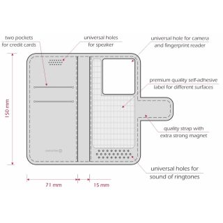 Swissten Libro XXL Universal Book Case 170 x 83mm (39000316)