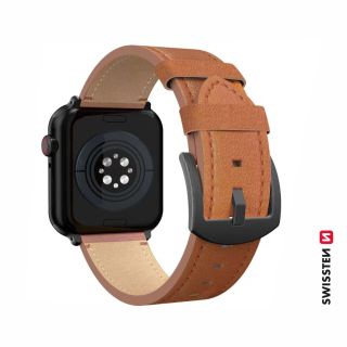 Swissten Leather Band For Apple Watch 42 / 44 / 45 / 49mm (46000813)