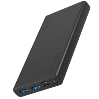 Promate Bolt-10 Power Bank 10W / 2.A / 10 000mAh (AISBOLT10BK)
