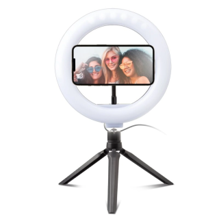 SBS Selfie Tripod 20cm LED Ring Light (8018417337987)