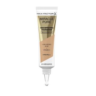Max Factor Miracle Pure Skin-Improving Foundation 45 Warm Almond 30ml (3616302638666)