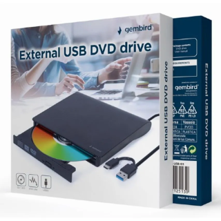 Gembird DVD-USB-031 External Slim DVD Writer (DVD-USB-031)