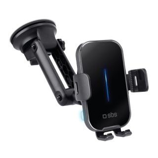 SBS Universal Phone Holder 7" with Wireless Charger 15W (TESUPEXTWIR15W)