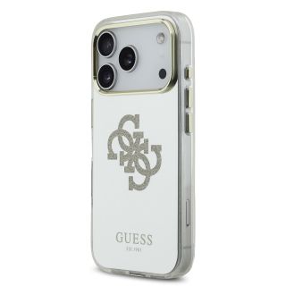 Guess PC/TPU Mirror 4G Glitter Logo MagSafe Case for Apple iPhone 17 Pro Max (GUHMP17XHMR4GDG)