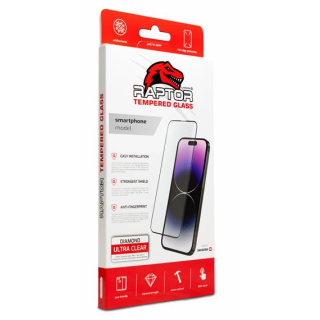 Swissten Raptor Diamond Ultra Full Face Tempered Glass for Apple iPhone 16 Pro (84501843)